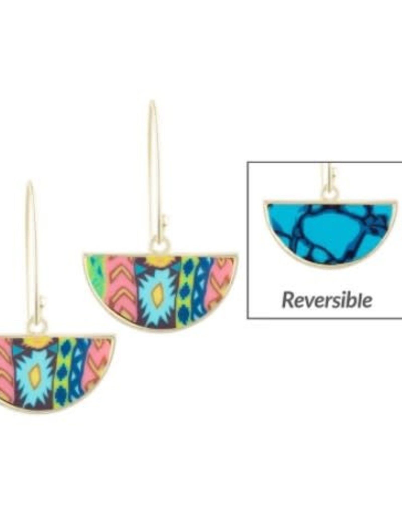 Jilzarah HALF SHELL EARRING - reversible