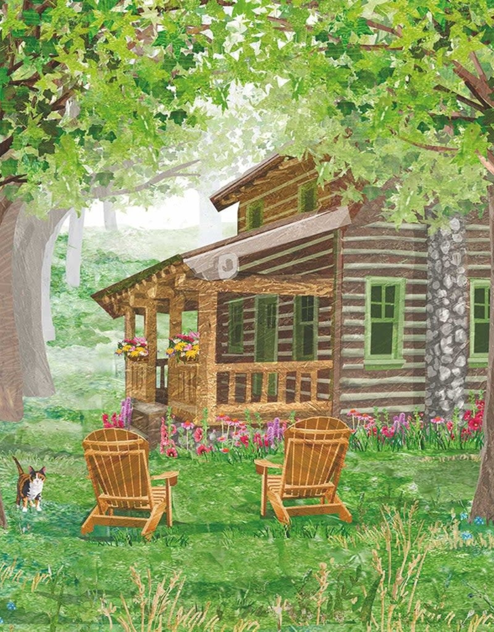 Paper Products Designs TIMBERLAND CABIN BEVERAGE NAPKIN