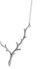 Boma BRANCH NECKLACE 18" SILVER