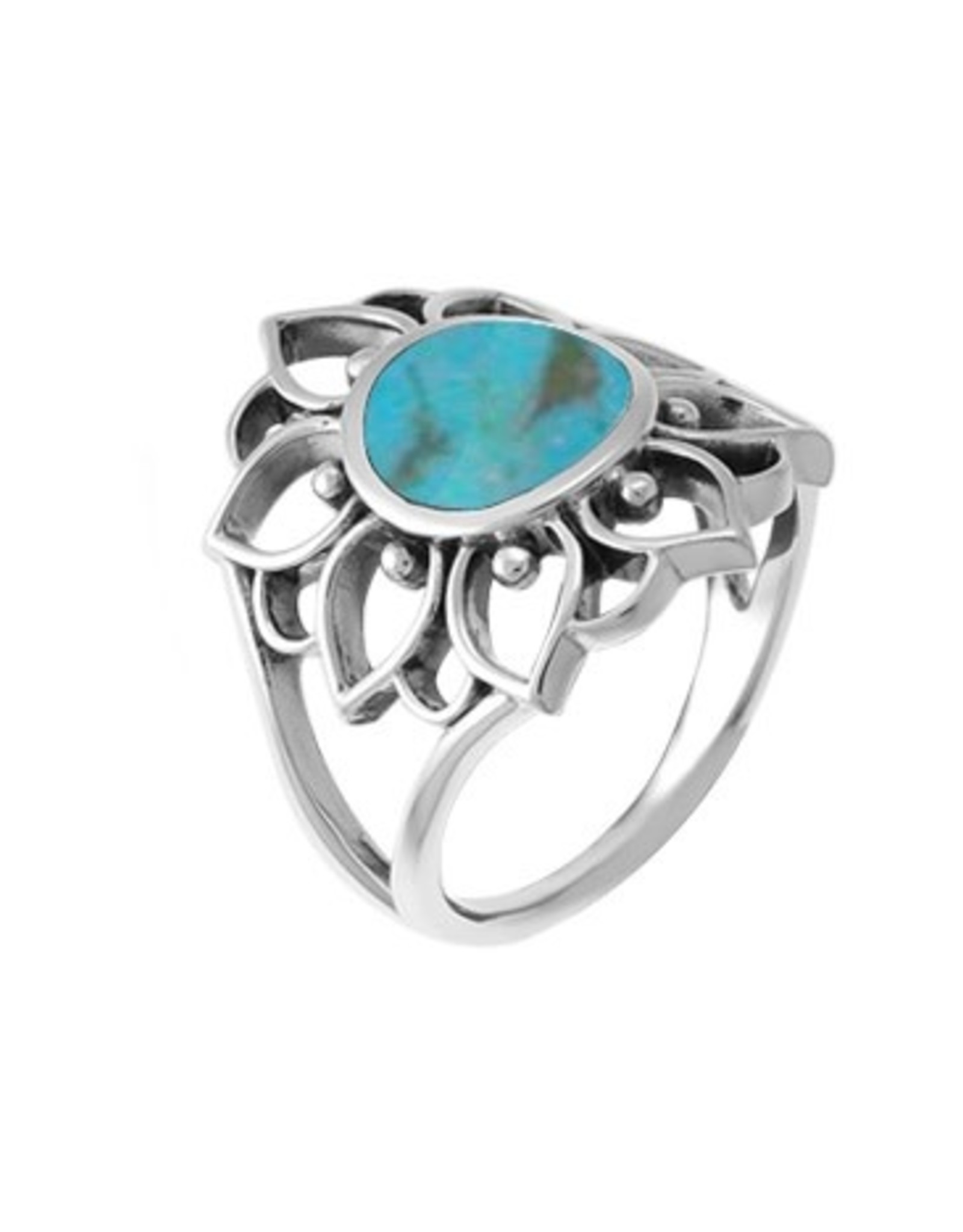 Boma FLOWER TURQUOISE RING