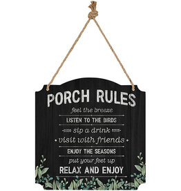 Carson Home PORCH RULES SIGN