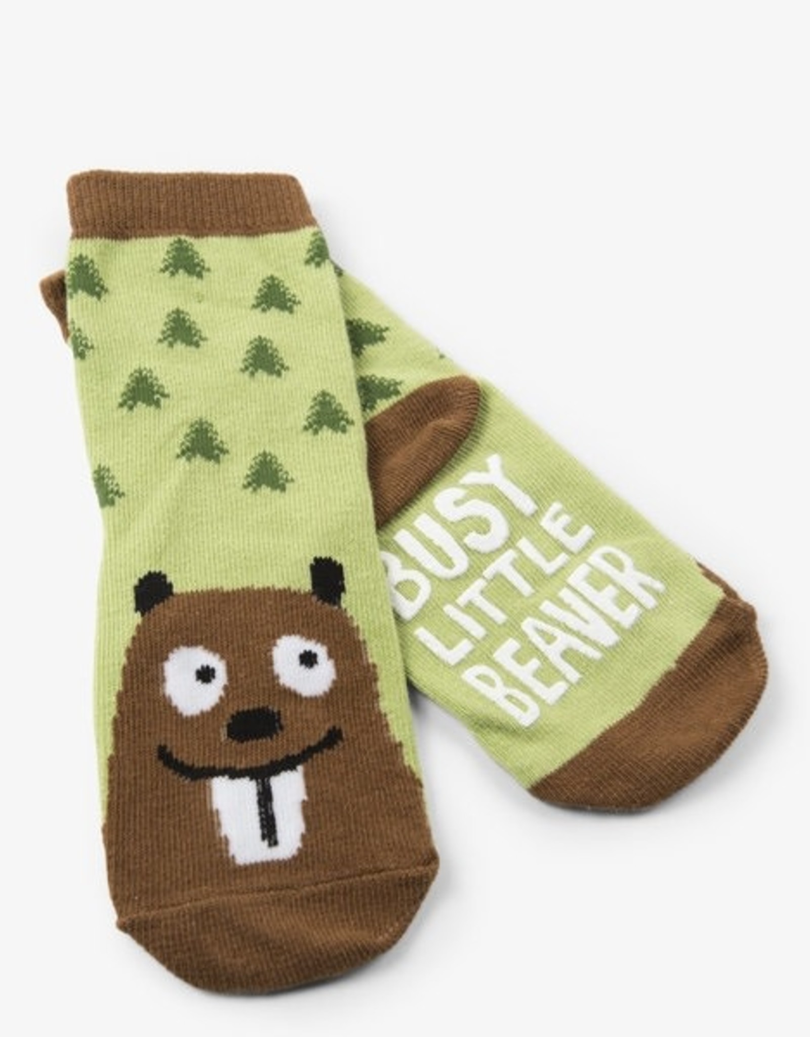 Little Blue House BUSY LITTLE BEAVER KIDS' SOCKS