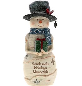 Pavilion Gift MEMORABLE FRIENDS BIRCHHEARTS SNOWMAN