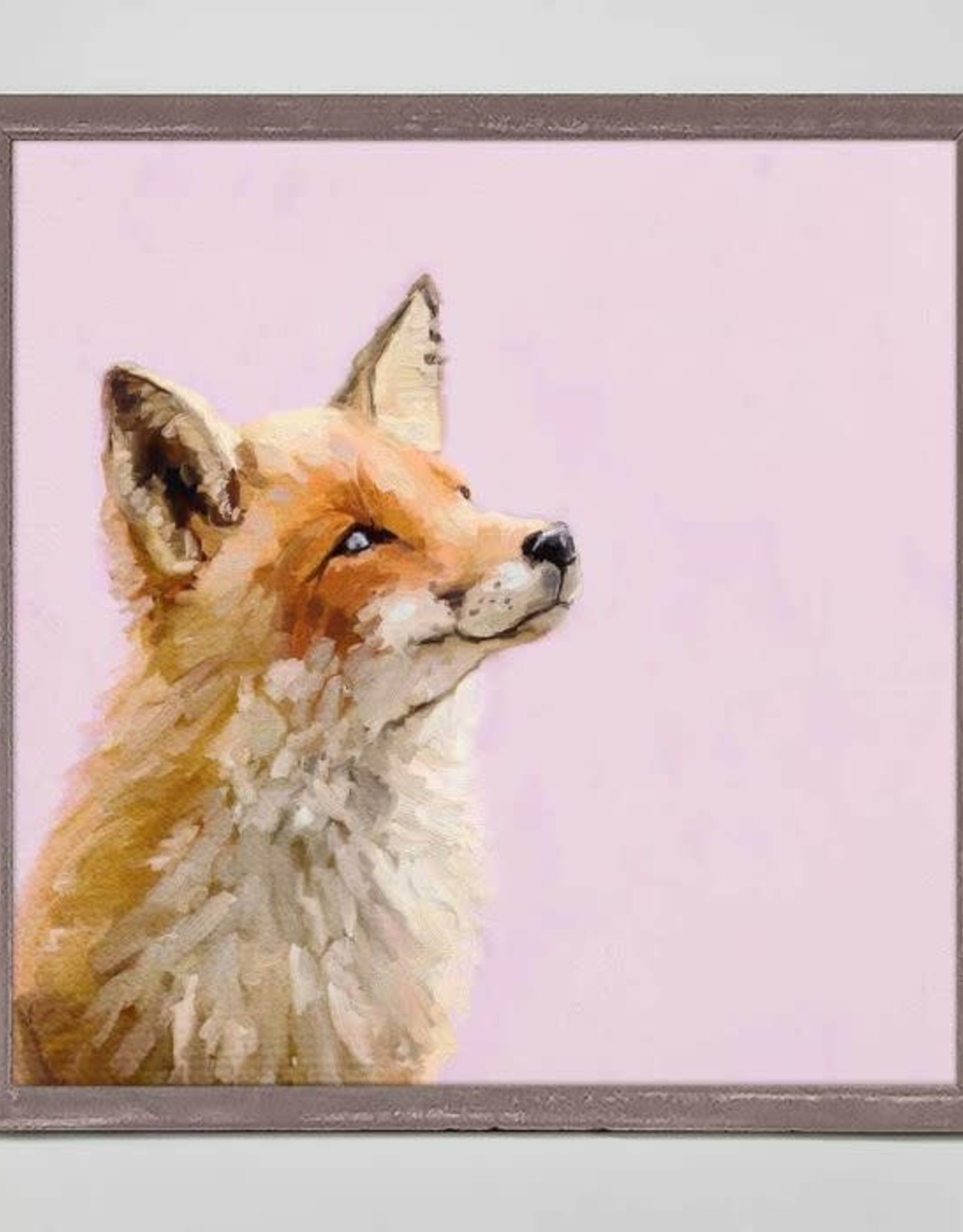 Oopsy Daisy / Green Box BUTTERCUP FOX FRAMED CANVAS