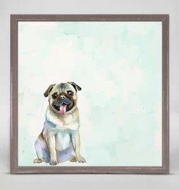 Oopsy Daisy / Green Box PUG FRAMED CANVAS