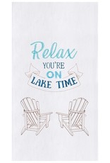 C and F Enterprises RELAX LAKE TIME KITCHEN TOWEL