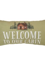 C and F Enterprises WELCOME TO OUR CABIN PILLOW