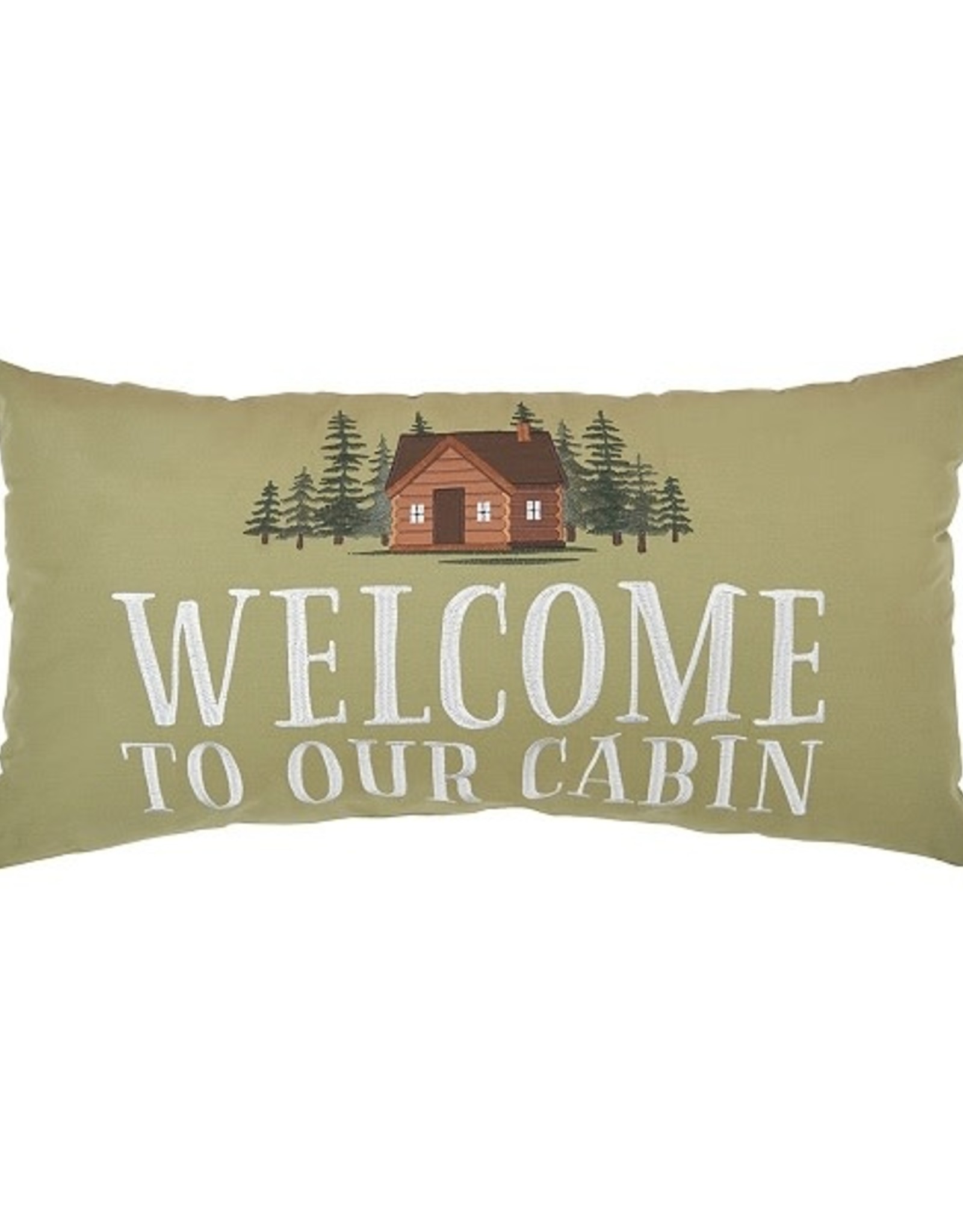 C and F Enterprises WELCOME TO OUR CABIN PILLOW