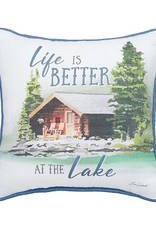 C and F Enterprises LIFE IS BETTER AT THE LAKE PILLOW