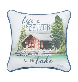 C and F Enterprises LIFE IS BETTER AT THE LAKE PILLOW