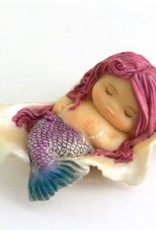 Top Land Trading LITTLE MERMAID SLEEPING IN SEASHELL