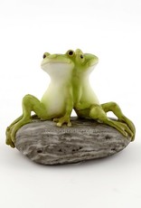 Top Land Trading FROG FRIENDS ON STONE