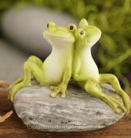 Top Land Trading FROG FRIENDS ON STONE