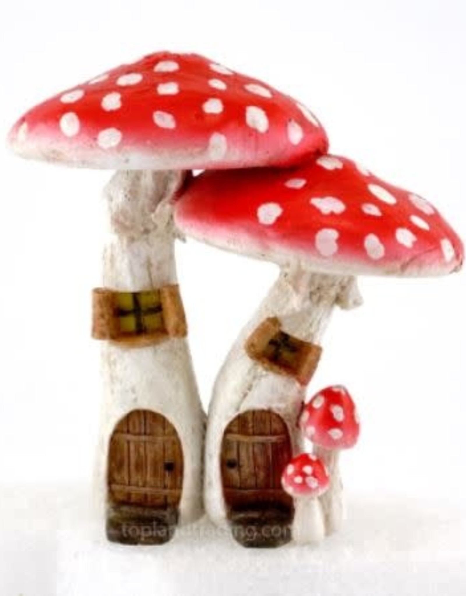 Top Land Trading MUSHROOM FAIRY HOUSE RED