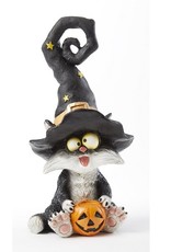 Delton CAT WITCH WITH PUMPKIN