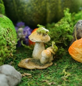 Top Land Trading MINI FROGS ON MUSHROOMS