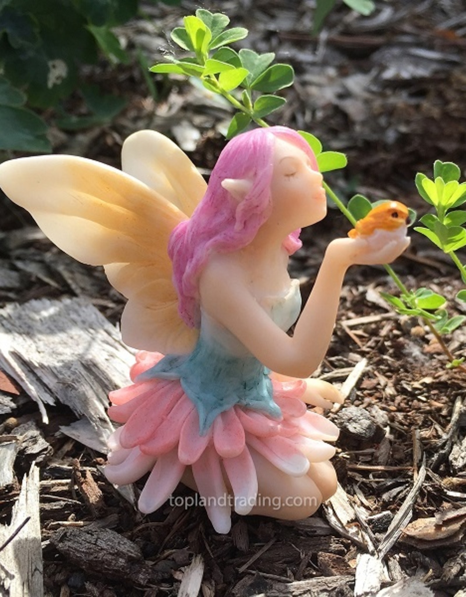 Top Land Trading MINI FLOWER FAIRY WITH BIRD