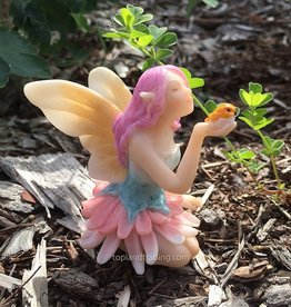 Top Land Trading MINI FLOWER FAIRY WITH BIRD