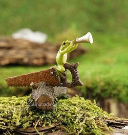 Top Land Trading FROG PLAYING HORN HANDSAW