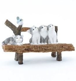 Top Land Trading KITTENS ON BENCH