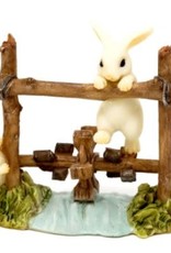 Top Land Trading BUNNIES STEPPING ON WATER WHEEL