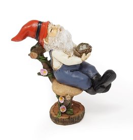 Top Land Trading GARDEN GNOME ON CHAIR
