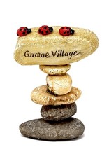 Top Land Trading GNOME VILLAGE STONE SIGN