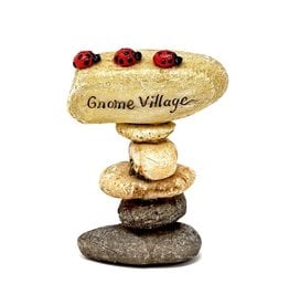 Top Land Trading GNOME VILLAGE STONE SIGN