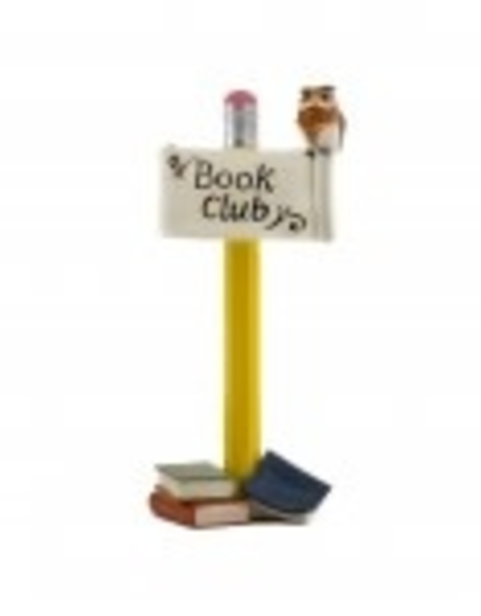 Top Land Trading BOOK CLUB SIGN W/ OWL