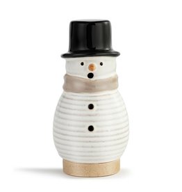 SANTA SNOWMAN SALT & PEPPER SET - gold electroplating - Schoolhouse Earth