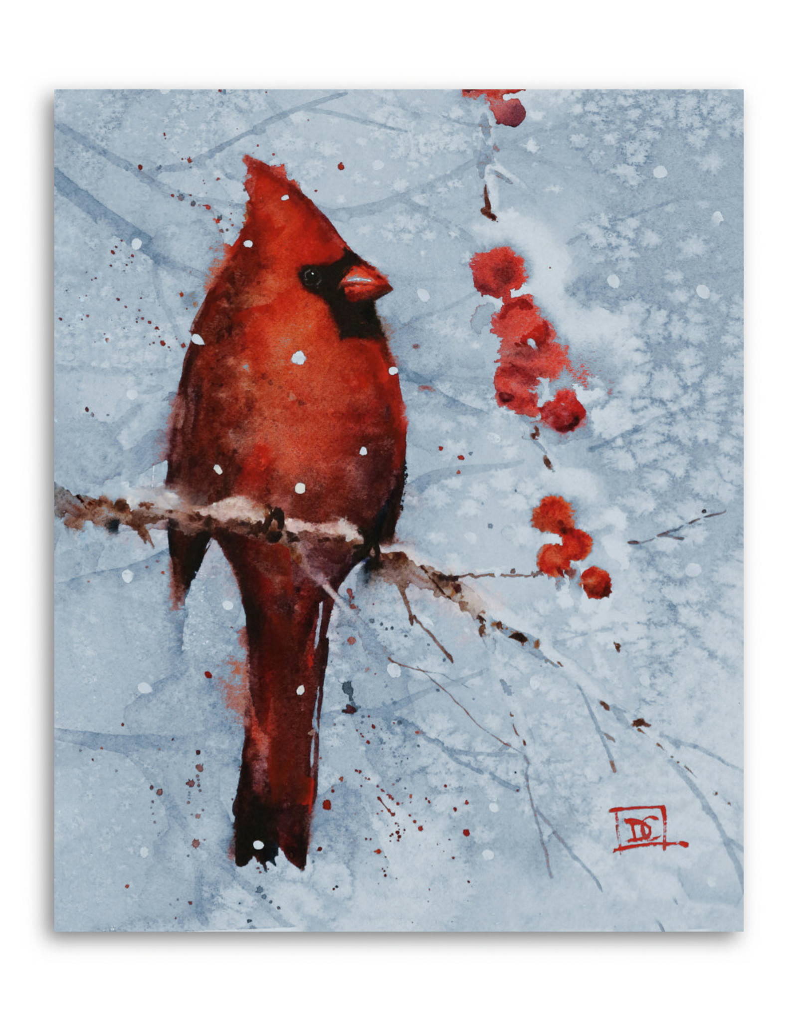 Demdaco CARDINAL AND HOLLY GIFT PUZZLE