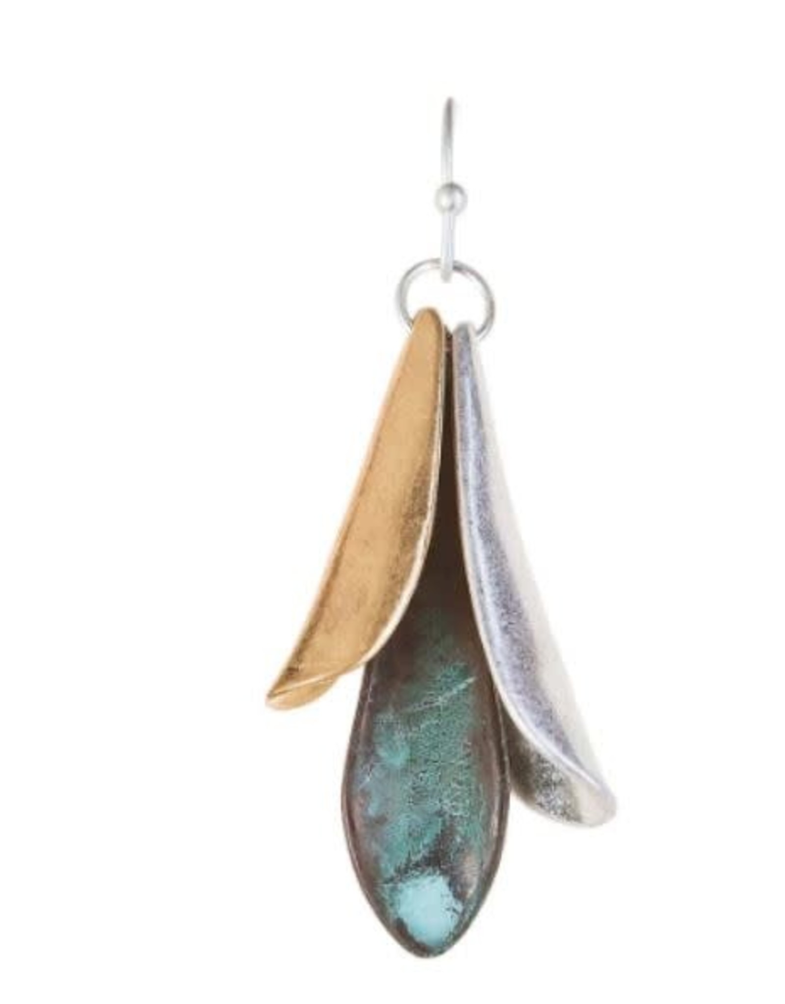 Rain Jewelry PATINA MIX FLOWER PETALS EARRING