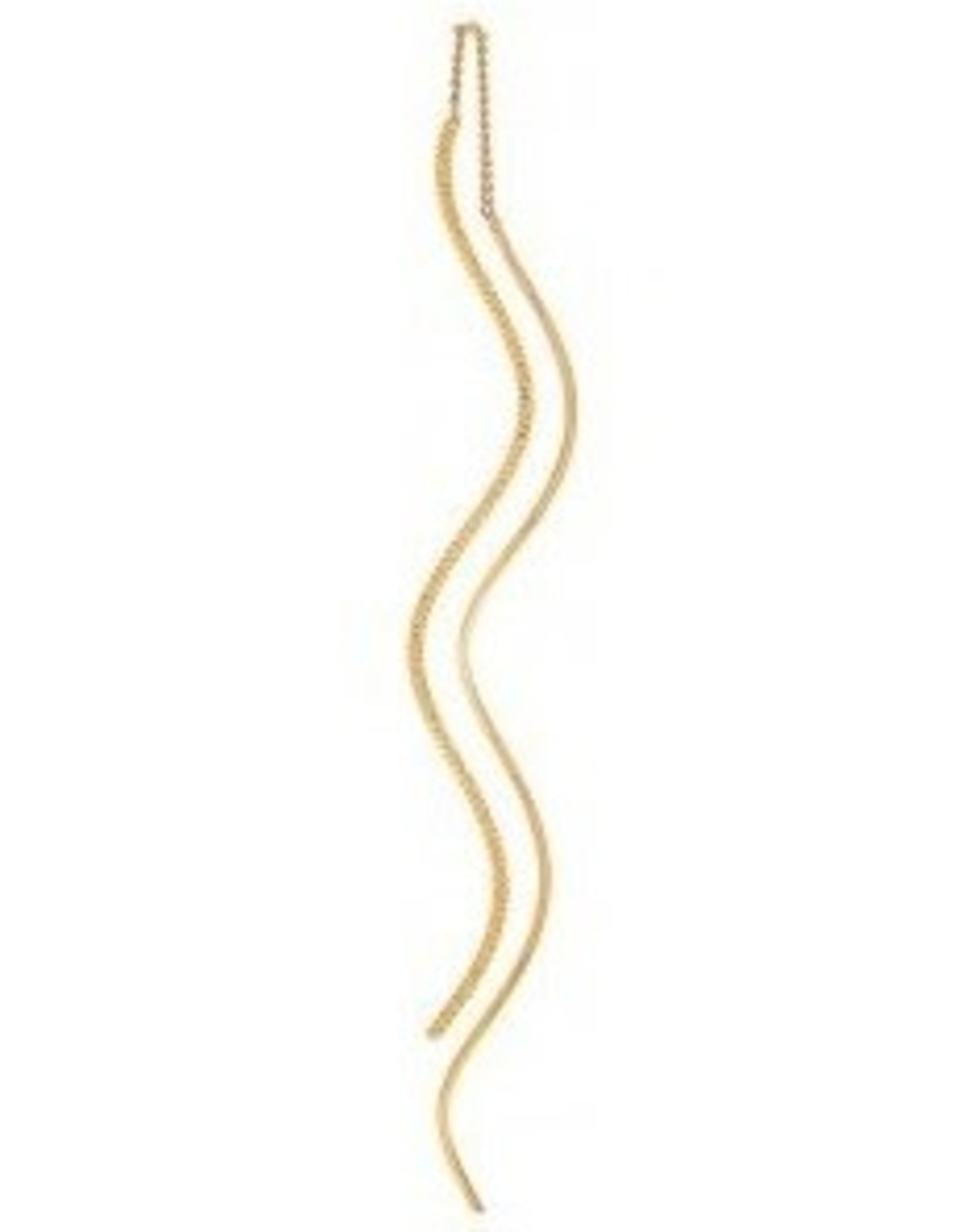 Rain Jewelry GOLD TWISTY TEXTURE EAR THREADER