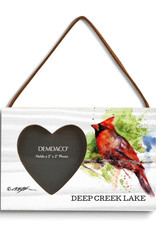 Demdaco DCL CARDINAL HEART FRAME MAGNETIC ORNAMENT