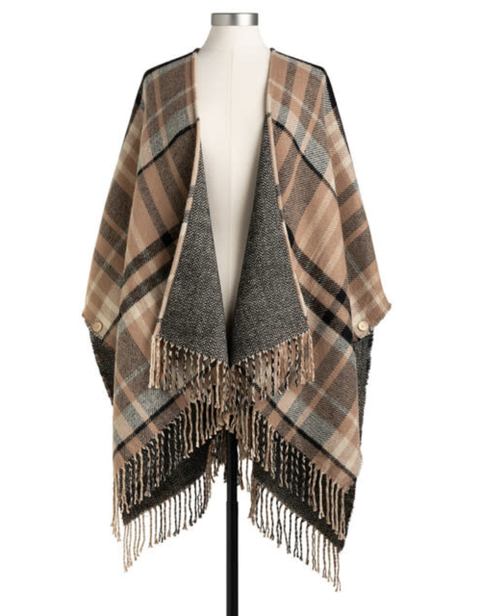 Demdaco REVERSIBLE PLAID KIMONO