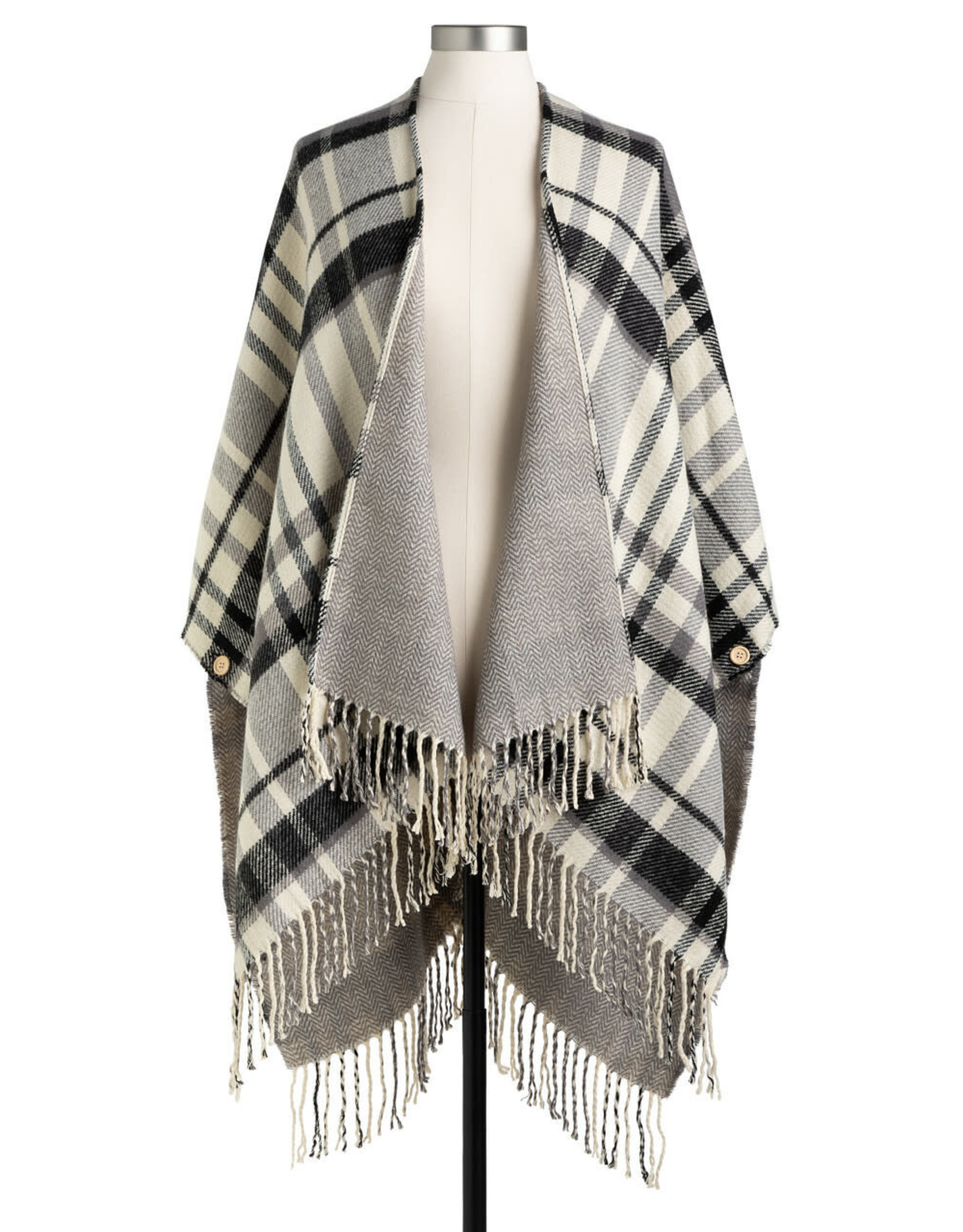 Demdaco REVERSIBLE PLAID KIMONO