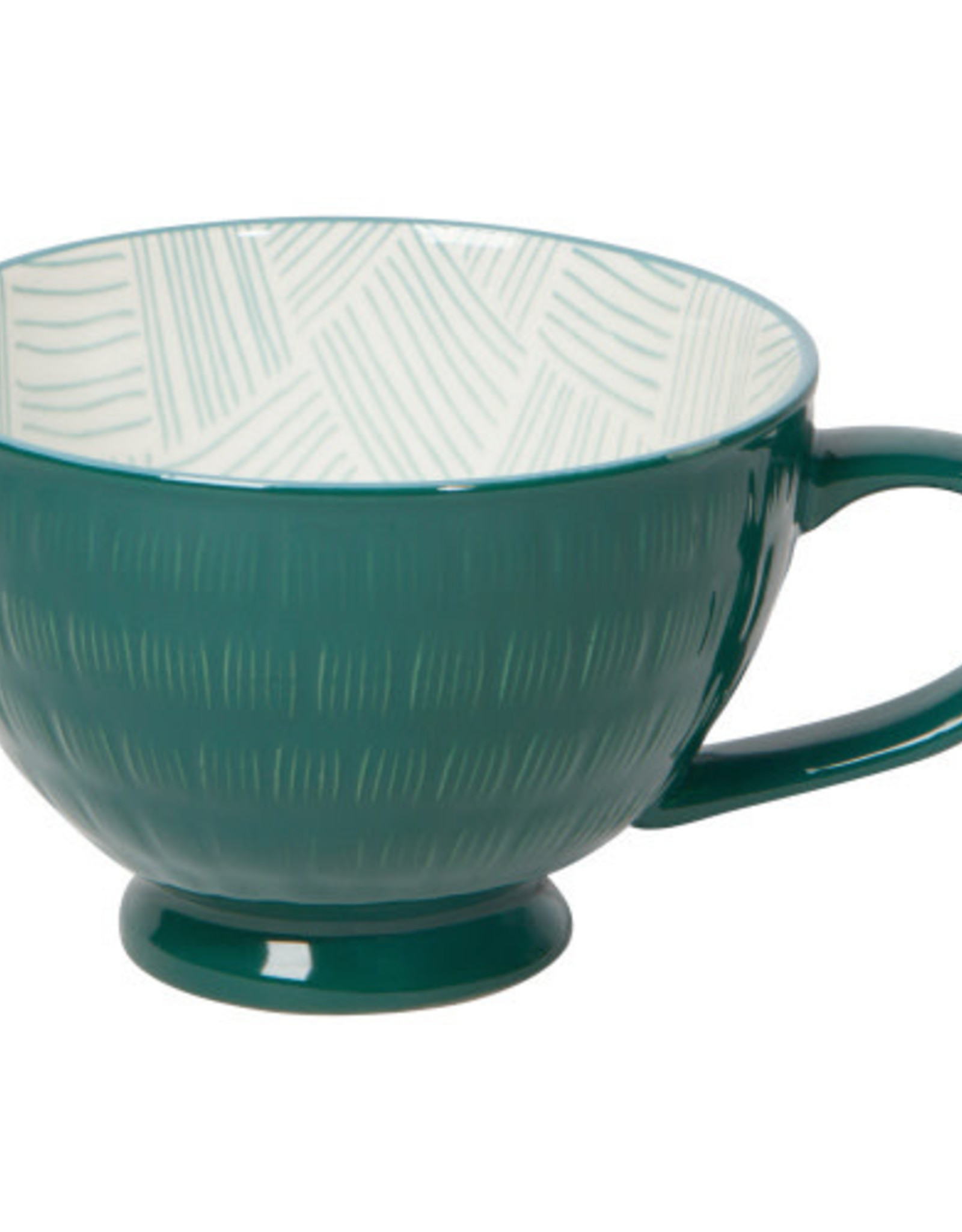 Now Designs FOOTED TEA OR LATTE MUG - texture and color