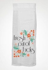 Twisted Wares FRESH OUT OF F*CKS KITCHEN TOWEL