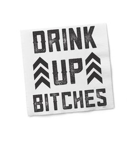 Twisted Wares DRINK UP B*TCHES COCKTAIL NAPKIN