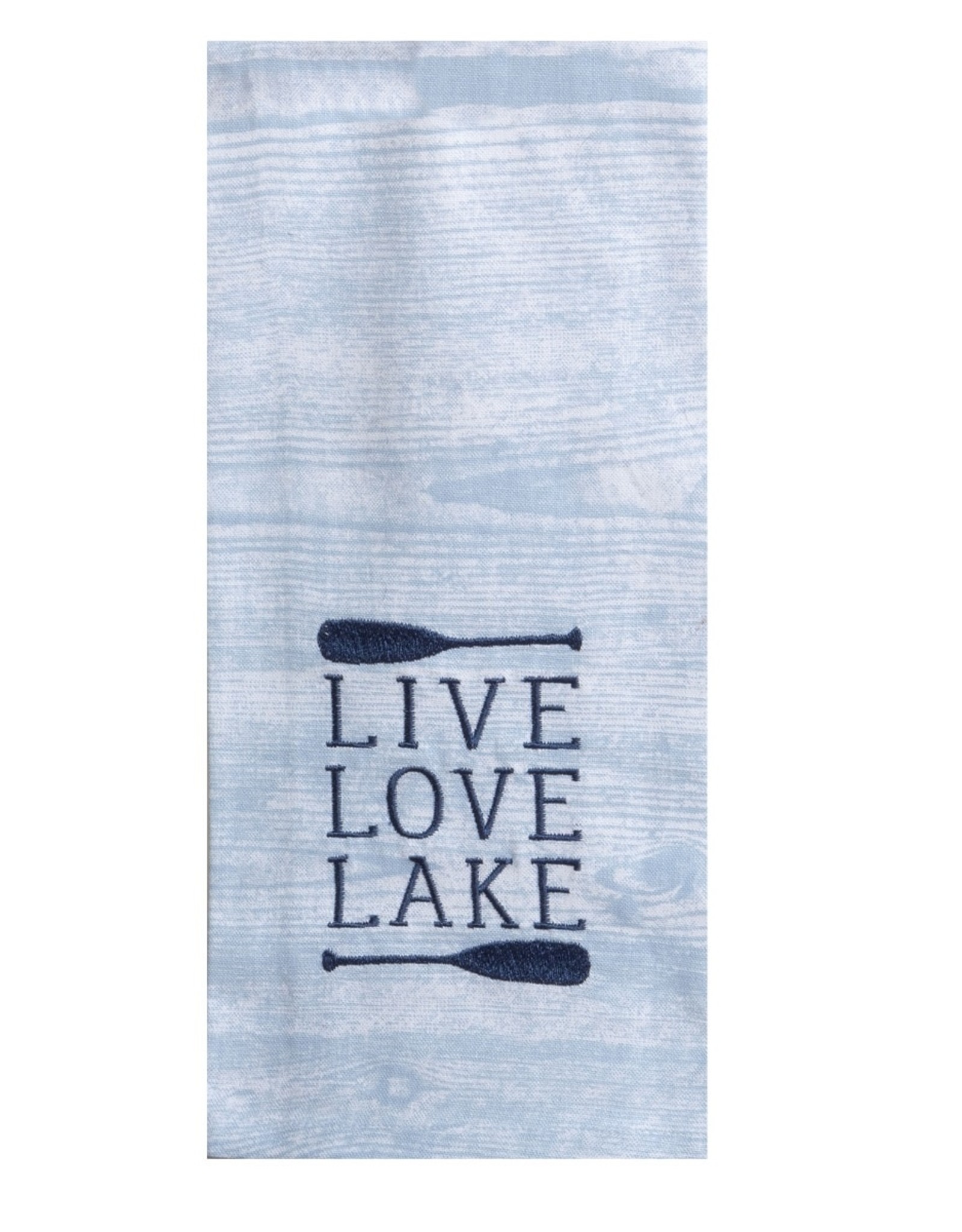 Kay Dee Design LIVE LOVE LAKE  TEA TOWEL - embroidered