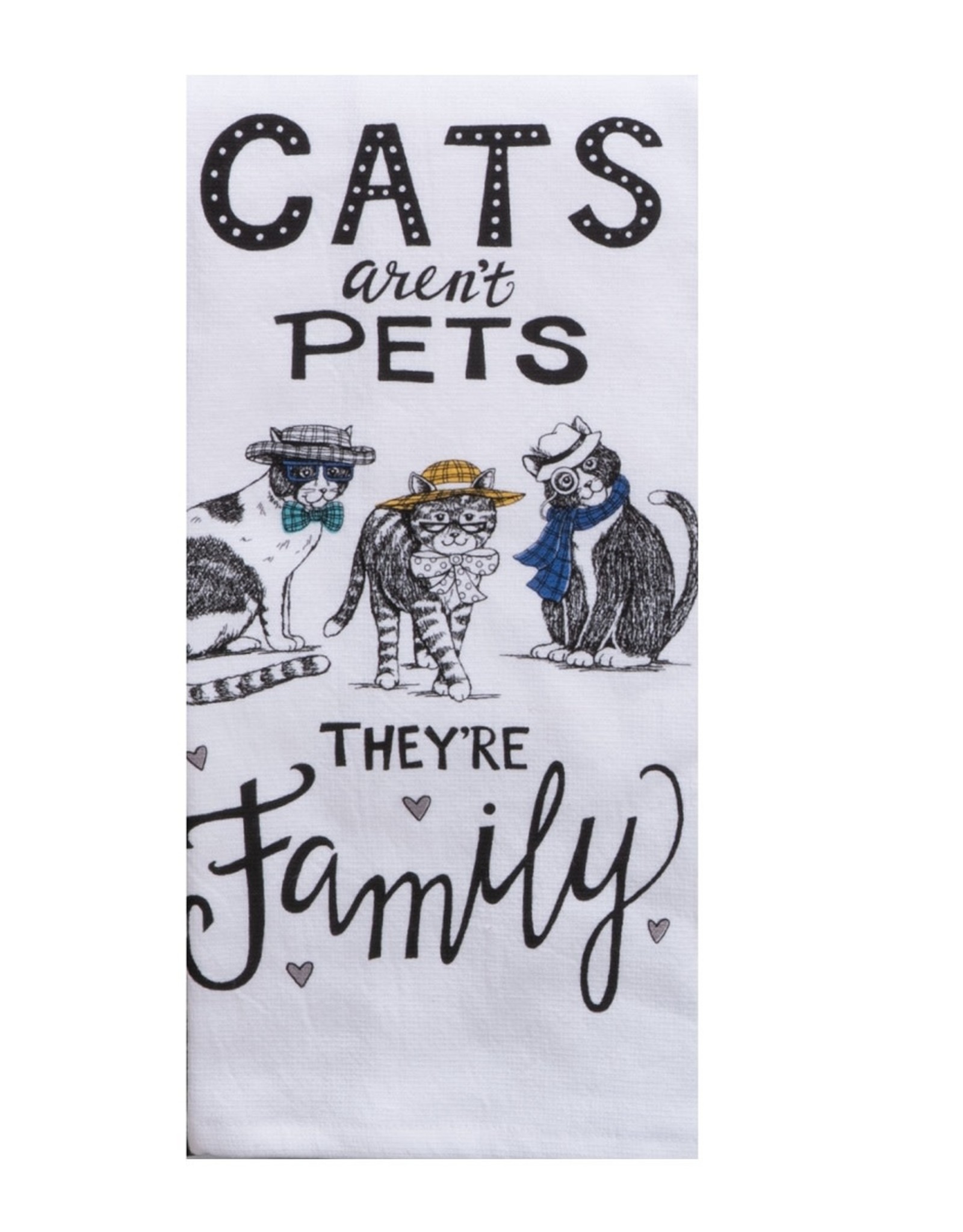 Kay Dee Design CAT FAMILY TERRY TOWEL - dual purpose