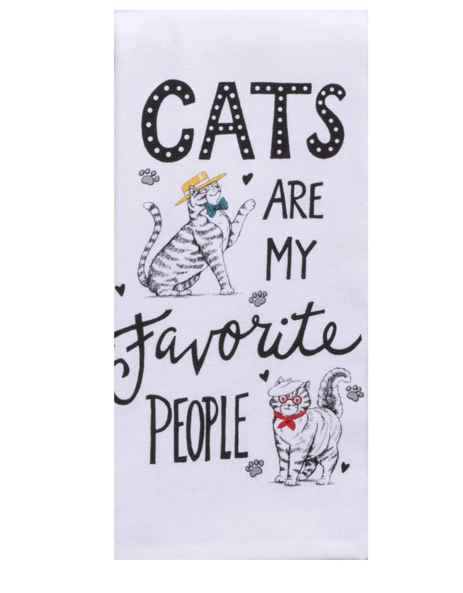 Kay Dee Design FAVORITE PEOPLE CAT TERRY TOWEL - dual purpose