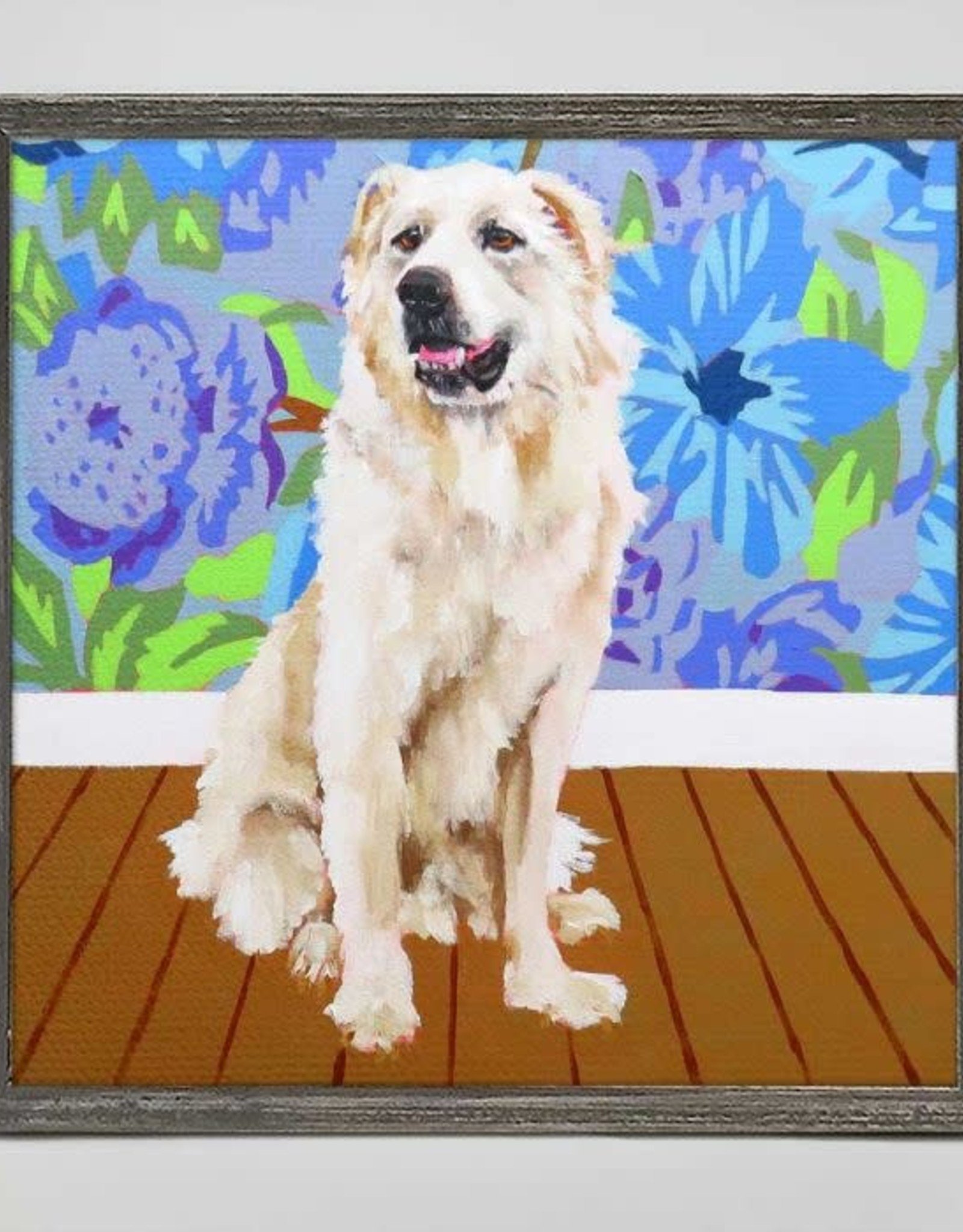 Oopsy Daisy / Green Box MAJOR MINI FRAMED CANVAS - dog tales