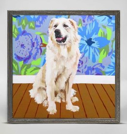 Oopsy Daisy / Green Box MAJOR MINI FRAMED CANVAS - dog tales