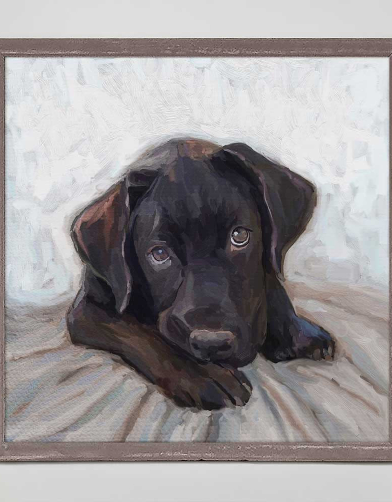 Oopsy Daisy / Green Box BLACK LAB MOMENT MINI FRAMED CANVAS - best friend