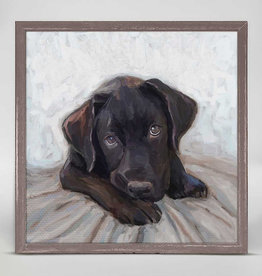 Oopsy Daisy / Green Box BLACK LAB MOMENT MINI FRAMED CANVAS - best friend