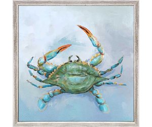 Watercolor Blue Crab 27 x 27 Towel – Blue Poppy Designs