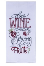 Kay Dee Design WIND SERVING SNARKASM KITCHEN TOWEL - embroidered