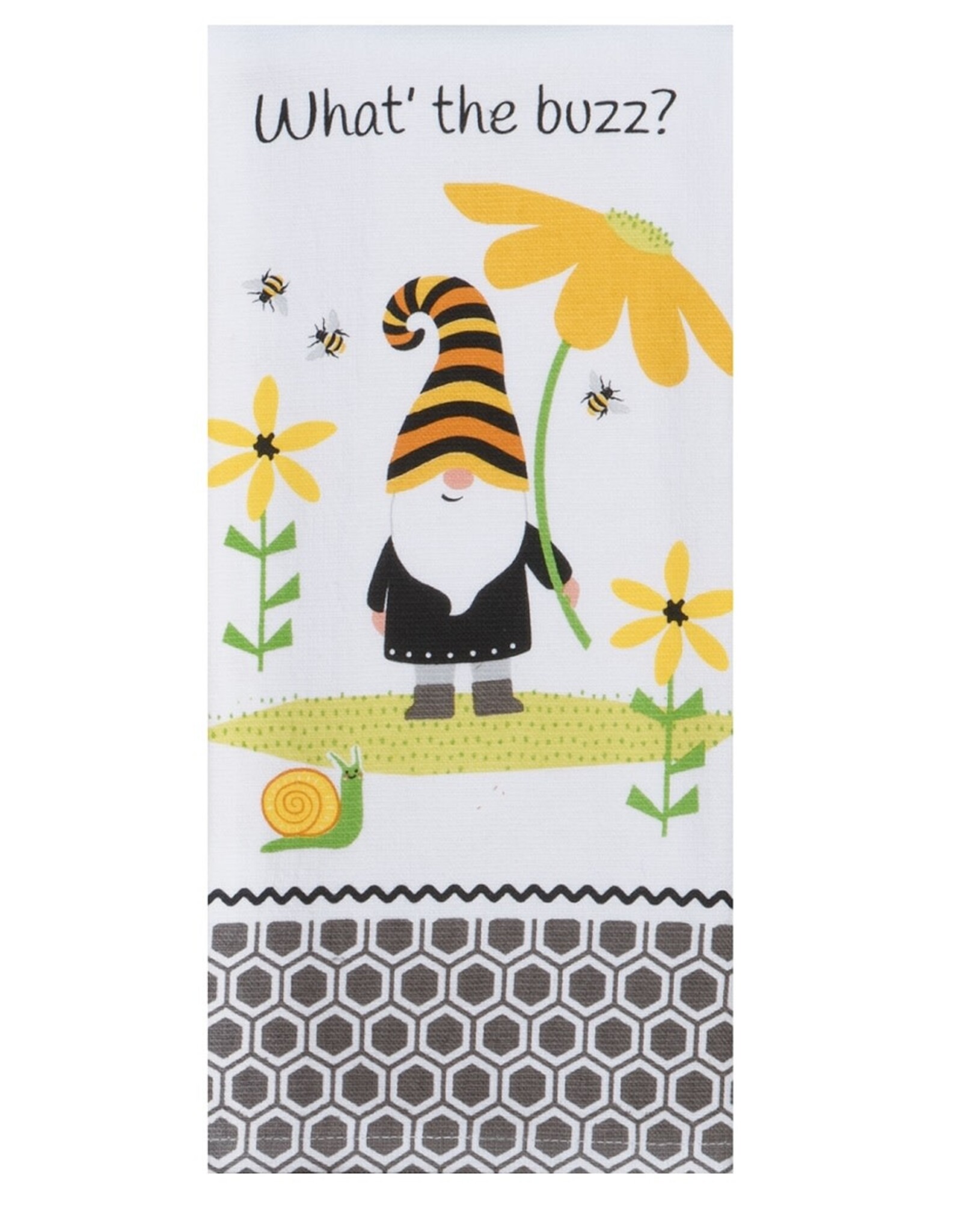 Kay Dee Design WHAT'S THE BUZZ TERRY TOWEL - dual purpose
