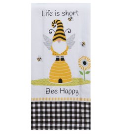 Kay Dee Design BEE HAPPY TERRY TOWEL - dual purpose